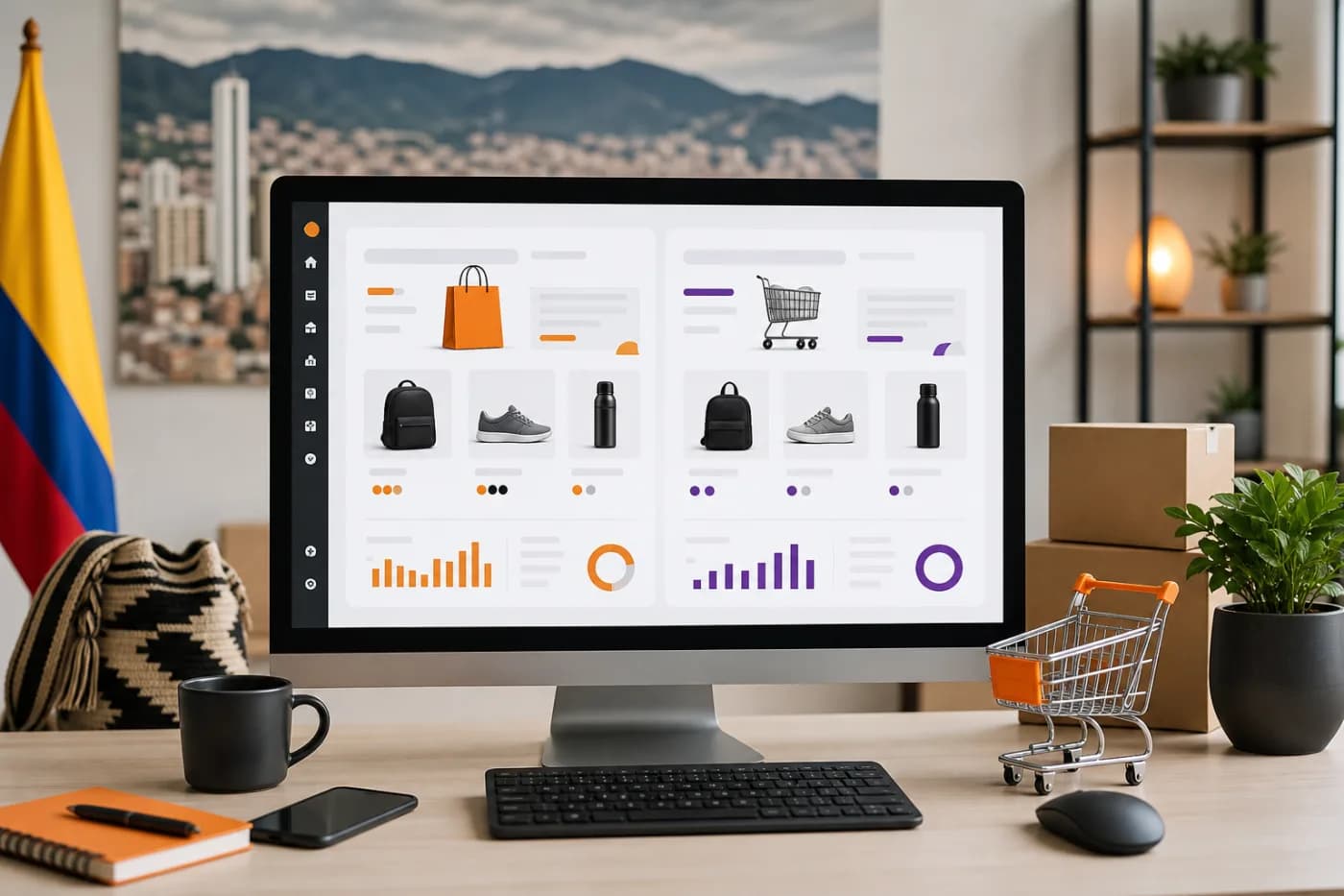 Comparación entre Shopify y WooCommerce para una tienda en línea en Colombia